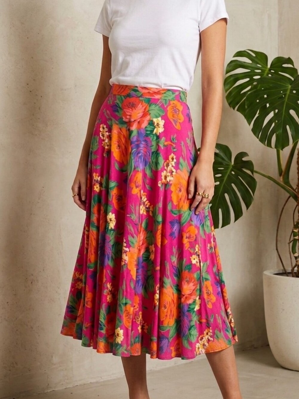 Floral Pink Maxi Dress